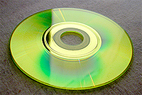 CD in neon-grün
