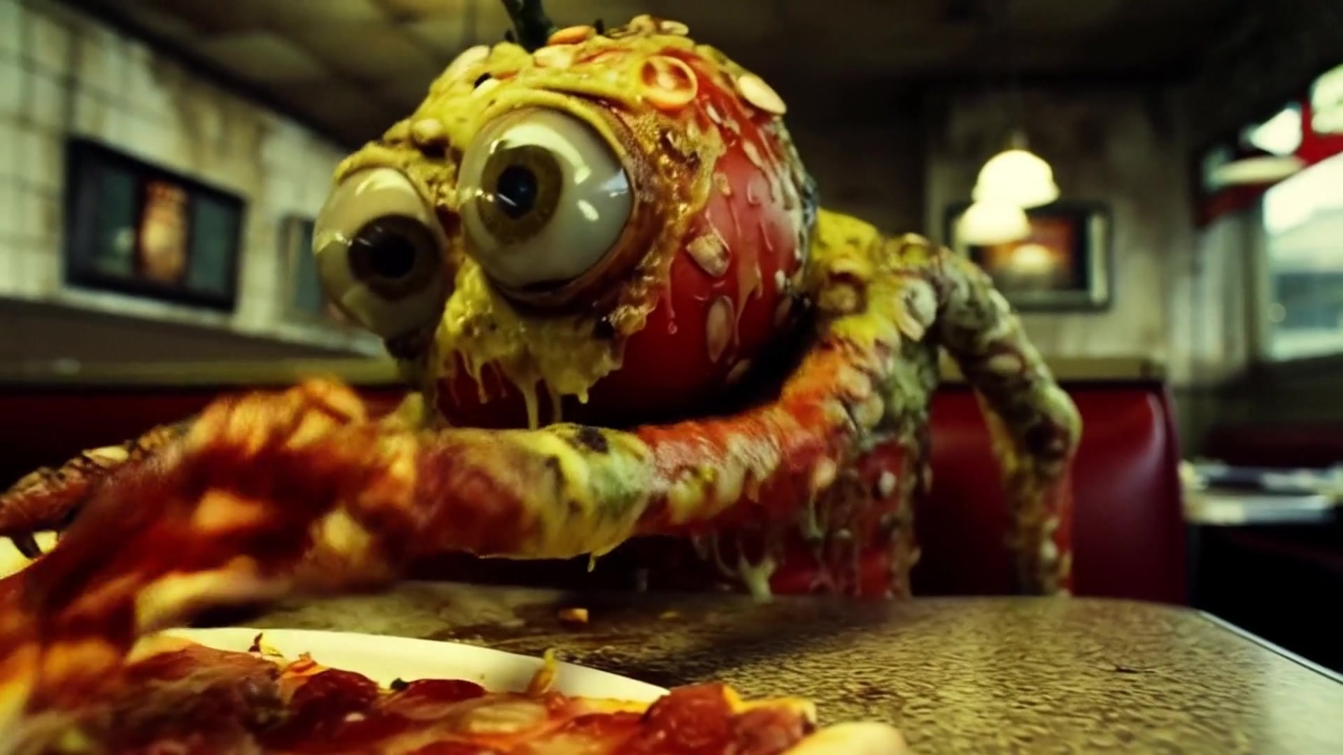 Slimy Tomato Mutant Monsters Cause Chaos creepy video preview